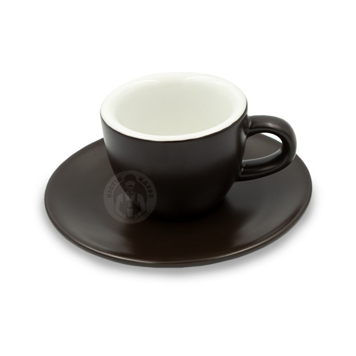 Club House Tulipano Espresso med Underkopp Matt Brun 7 cl 6 St