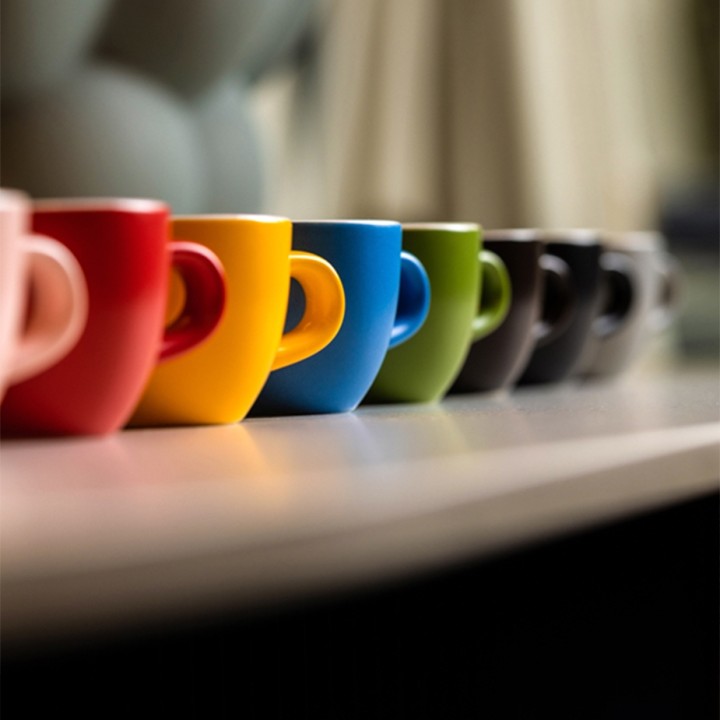 Club House Tulipano Espresso med Underkopp Matt Beige 7 cl 6 St