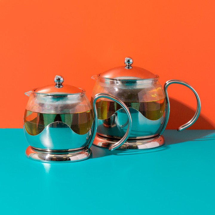 La Cafetière Izmir 2 Koppar Tebryggare Stål