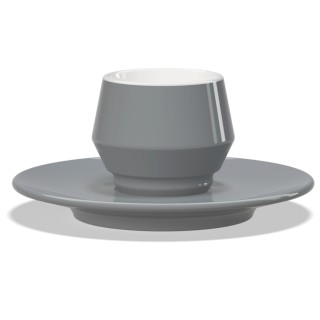 Club House Maniko Espresso med Underkopp Grå 7 cl 1 St