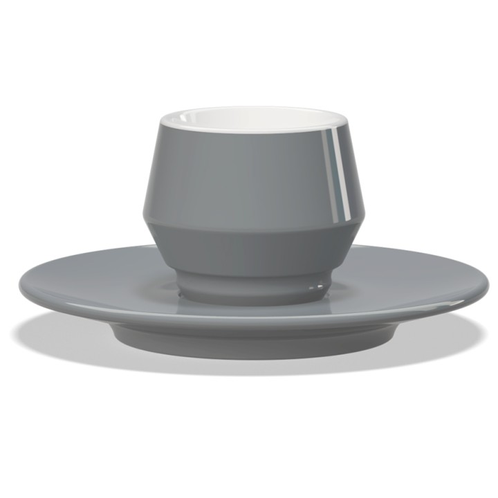 Club House Maniko Espresso med Underkopp Grå 7 cl 1 St