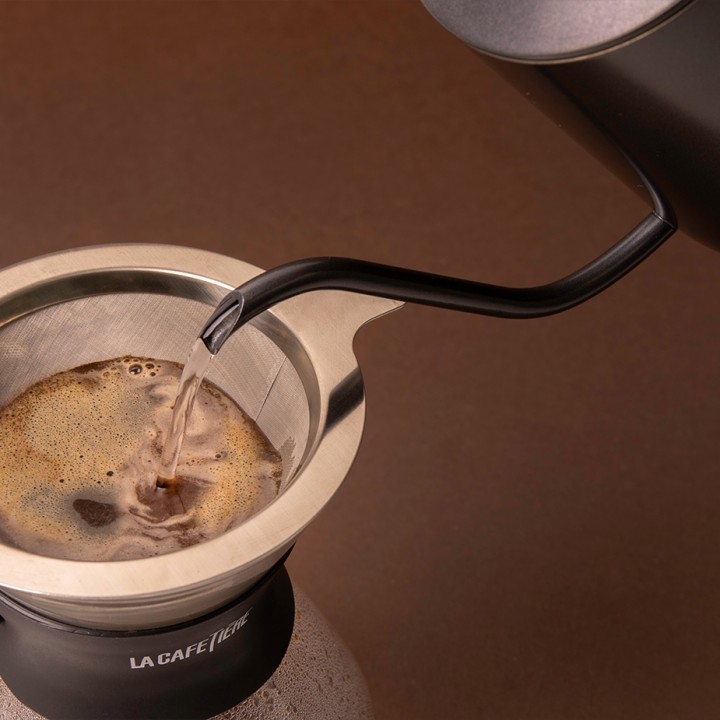 La Cafetière Filterbryggsats Inkl. Gooseneck Vattenkokare, Dripper 1 Kopp & V60 Server