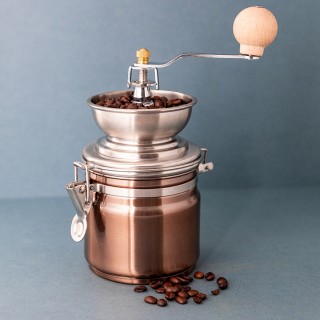 La Cafetière Kaffebryggningssats Inkl. Vattenkokare, Kaffekvarn, Presskanna 8 Koppar & 400g Kaffe