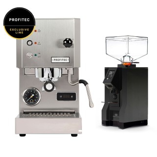 Profitec GO Brushed - Exclusive Line Inkl. Eureka Mignon Perfetto Mat Svart Espressokvarn