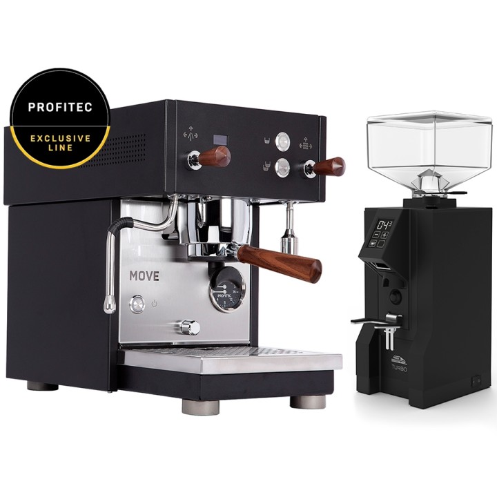 Profitec MOVE - Exclusive Line Inkl. Eureka Atom Touch 65 Matt Svart Espressokvarn