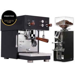 Profitec MOVE - Exclusive Line Inkl. Eureka Mignon Libra Krom/Matt Svart Espressokvarn