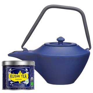 La Cafetière Japanese 0,45 L Tebryggare Blå Inkl. Kusmi Te Anastasia Ekologiskt 100g