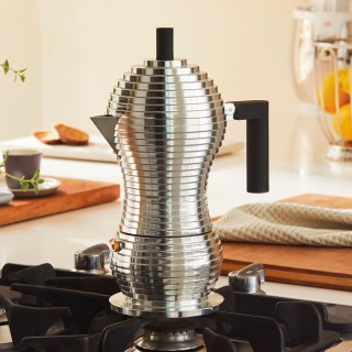 Alessi Pulcina Espressokande Sort 3 Kop.