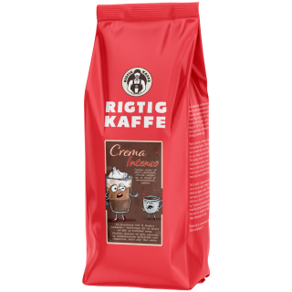 Rigtig Kaffe Crema Intenso 1kg Inkl. Rigtig Kaffe HOTTER & STRONGER Poster 21x30cm