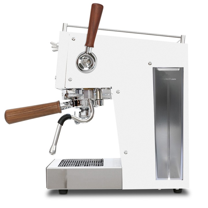Ascaso Steel Duo Plus White - Modell 2024 Espressomaskin inkl. Eureka Mignon Libra Krom/Vit Kaffekvarn & Cappuccinokoppar