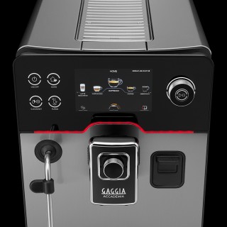 Gaggia Accademia Stål Espressomaskin Inkl. Proff Mjölkkanna 0,5L & 6kg Rigtig Kaffe Crema Intenso