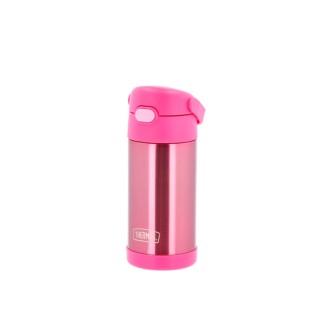 Funtainer Drickflaska med sugrör 355 ml Rosa