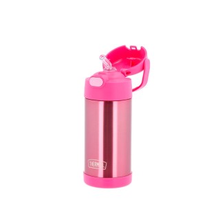 Funtainer Drickflaska med sugrör 355 ml Rosa