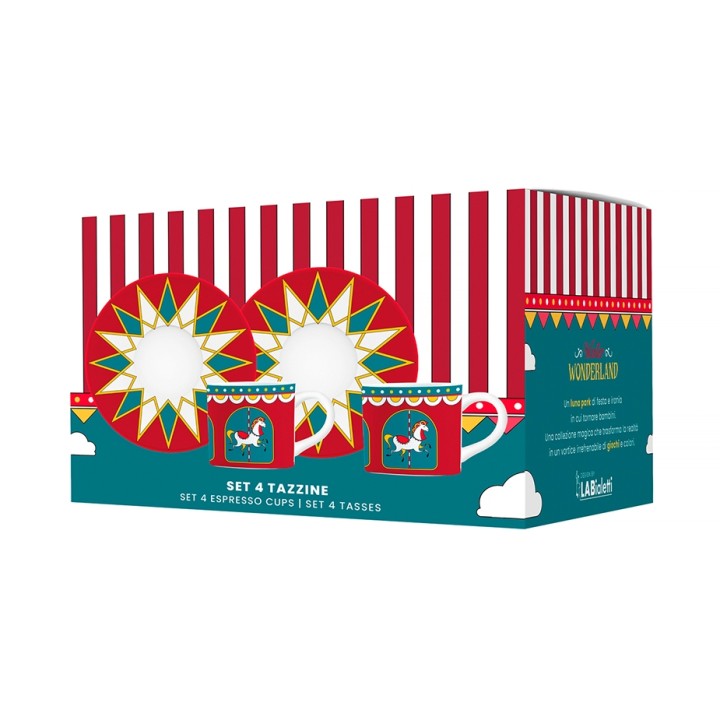 Bialetti Espressomugg 8 cl Inkl. Kaffefat 4 st Winter Wonderland Limited Edition