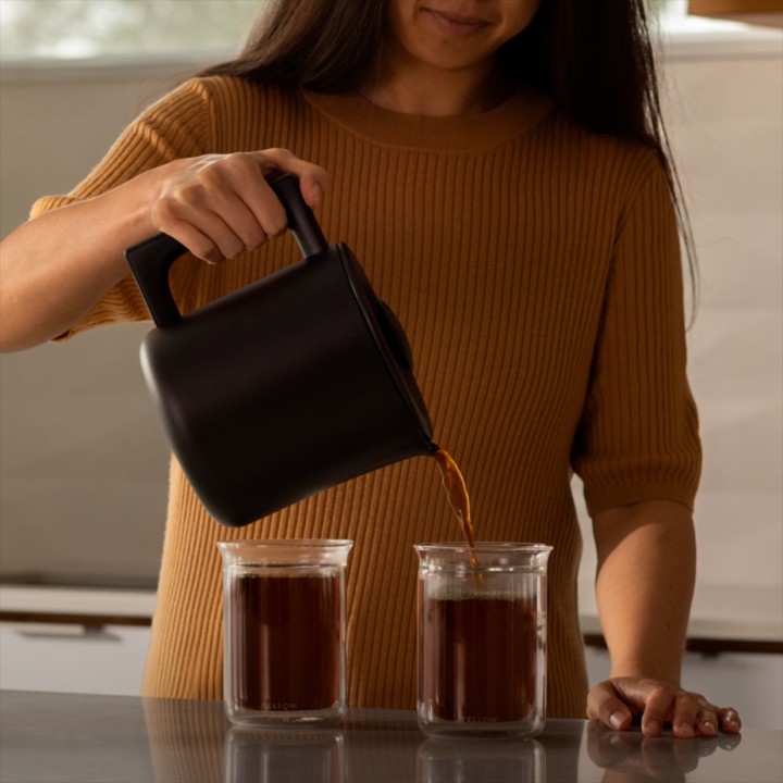 Fellow Aiden Filter Kaffemaskin Svart inkl. Fellow Ode Brew Elektrisk Kaffekvarn Gen. 2 Matt Svart (2024)