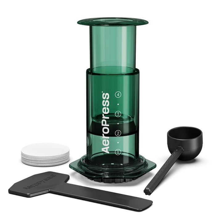 AeroPress Clear Grön Resebryggare
