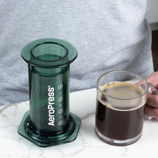 AeroPress Clear Grön Resebryggare