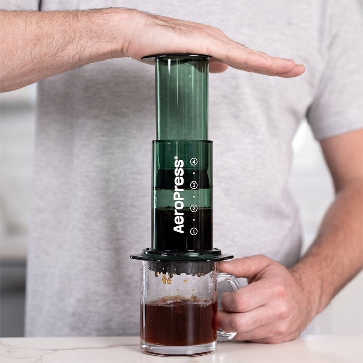 AeroPress Clear Grön Resebryggare