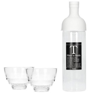 Hario Filter-In 0,75 L Isbryggare Ljusgrå med 2 glas Hario Filter-In 0,75 L Isbryggare Ljusgrå med 2 glas