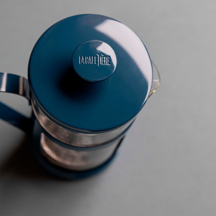 La Cafetière Monaco 8 Koppars. Presskanna Marinblå