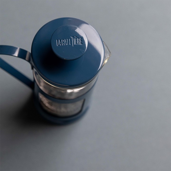 La Cafetière Monaco 3 Koppars. Presskanna Marinblå