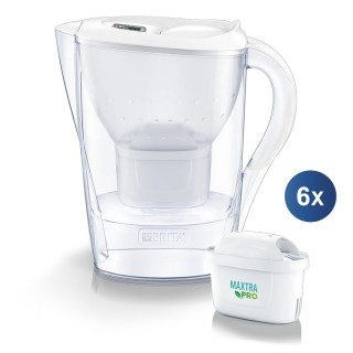 BRITA Marella 2,4L Vit Inkl. 6 st Maxtra Pro Filter BRITA Marella 2,4L Vit Inkl. 6 st Maxtra Pro Filter
