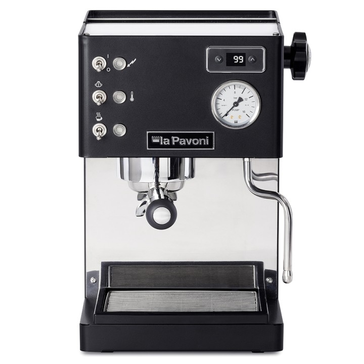 La Pavoni Casa Bar PID Svart LPMCBN02EU Espressomaskin Inkl. Eureka Mignon Turbo Svart Espressokvarn
