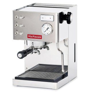 La Pavoni Casa Bar PID Stål LPMCBS02EU Espressomaskin Inkl. Eureka Mignon Turbo Krom Espressokvarn