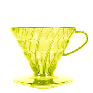 Hario V60 Dripper Gul 2 Koppar. Inkl. Filter