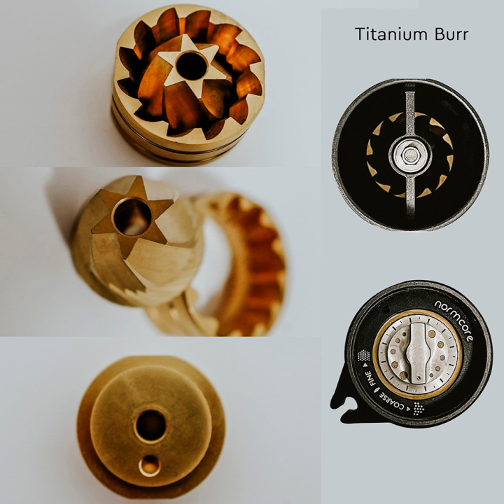 Normcore Manuell Kaffekvarn V2 38mm Titanium