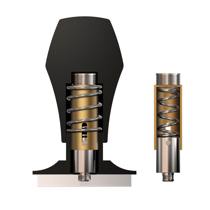 Normcore V4 Tamper med Fjeder 58 mm Svart