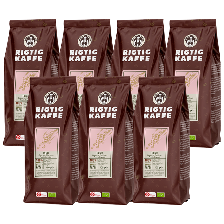 Rigtig Kaffe Organic Peru 7x400g