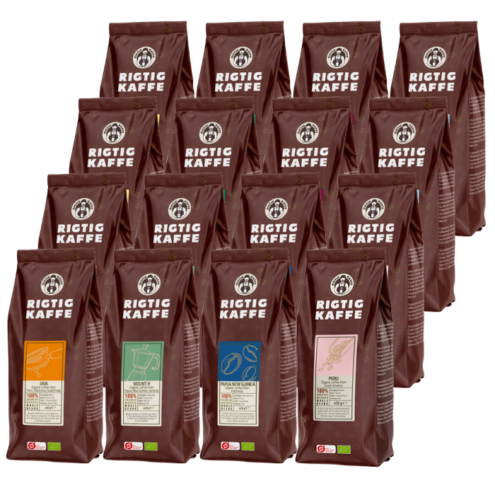Rigtig Kaffe Organic Mixpaket 6,4kg