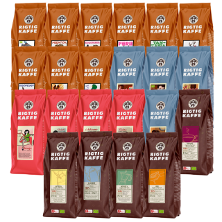 Rigtig Kaffe Mixpaket - 22 varianter