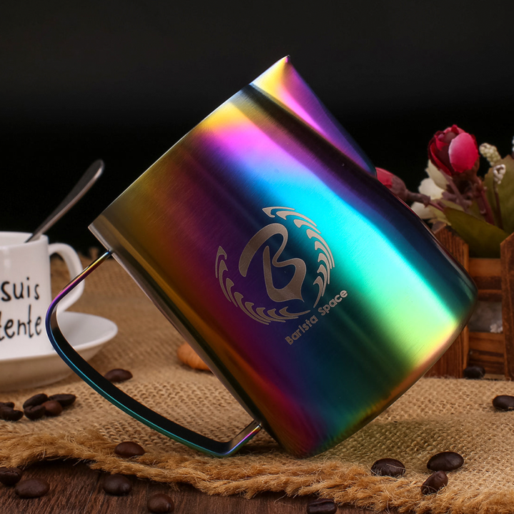 Barista Space Sandy Rainbow Mjölkkanna 0,6L Titanium