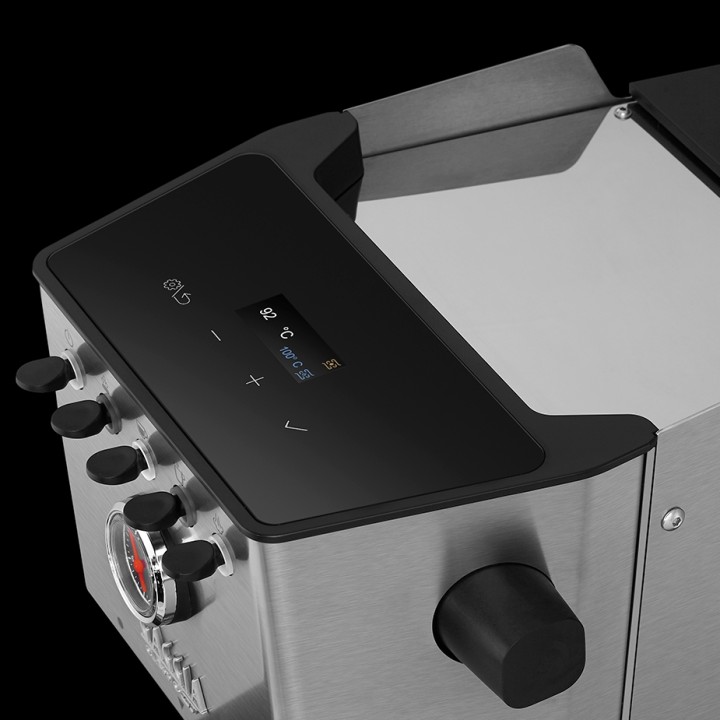 Gaggia Classic GT Stål Espressomaskin Inkl. Gaggia MDF 55 Chrome Espressokvarn & House of Barista Knockbox