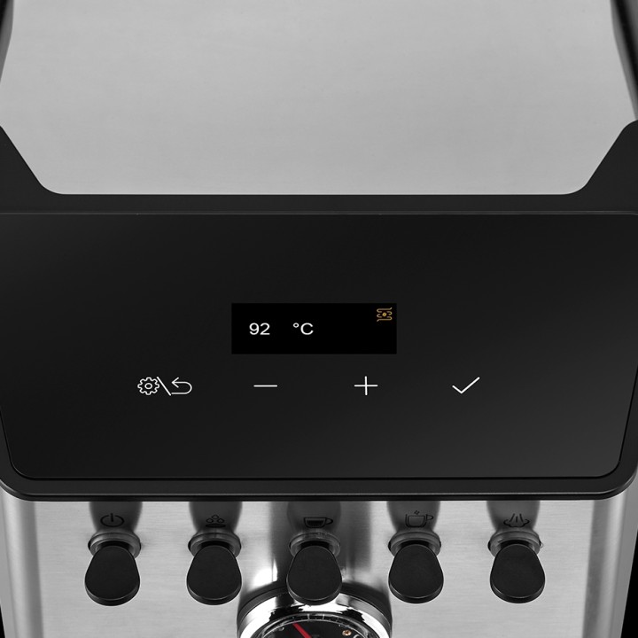Gaggia Classic GT Stål Espressomaskin Inkl. Gaggia MDF 55 Chrome Espressokvarn & House of Barista Knockbox