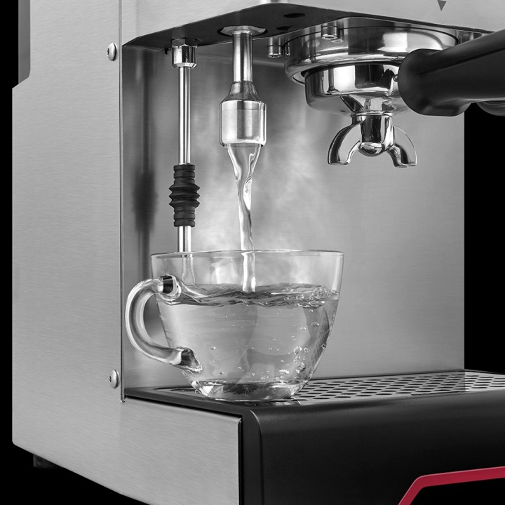 Gaggia Classic GT Stål Espressomaskin Inkl. Gaggia MDF 55 Chrome Espressokvarn & House of Barista Knockbox