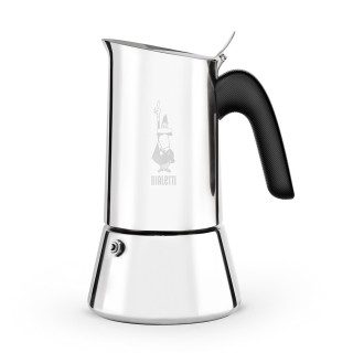 Bialetti New Venus 6 Koppar. Espressokanna i Stål inkl. Bialetti Perfetto Moka Classico Malet Kaffe 250g