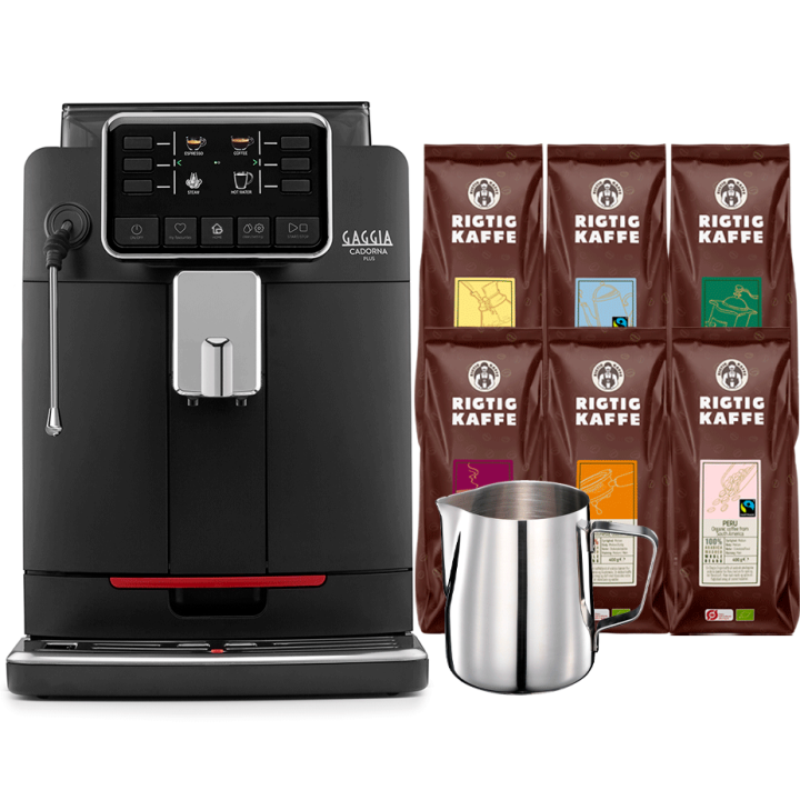 Gaggia Cadorna Plus Barista Inkl. Mjölkkanna & 8x400g Rigtig Kaffe Organic