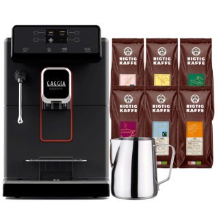 Gaggia Magenta Plus Inkl. Mjölkkanna 0,5L & Rigtig Kaffe Brun Serie Hela Kaffebönor