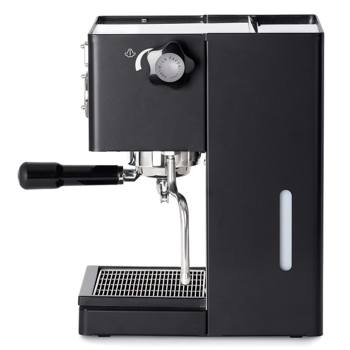 La Pavoni Casa Bar PID Svart LPMCBN02EU Espressomaskin Inkl. Ascaso i-Mini I2 Polerad Aluminium Espressokvarn