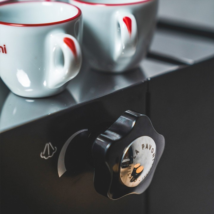 La Pavoni Casa Bar PID Svart LPMCBN02EU Espressomaskin Inkl. Ascaso i-Mini I2 Polerad Aluminium Espressokvarn