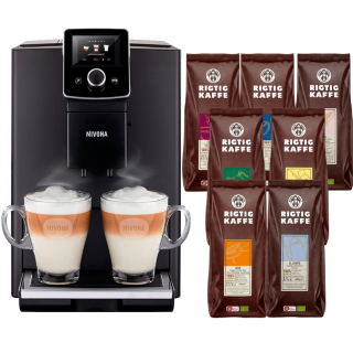 Nivona NICR 820 Espressomaskin Inkl. 7x400g Rigtig Kaffe Organic