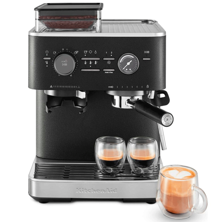 KitchenAid Semiautomatisk Espressomaskin inkl. Kvarn Cast Iron Black