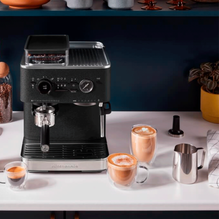 KitchenAid Semiautomatisk Espressomaskin inkl. Kvarn Cast Iron Black