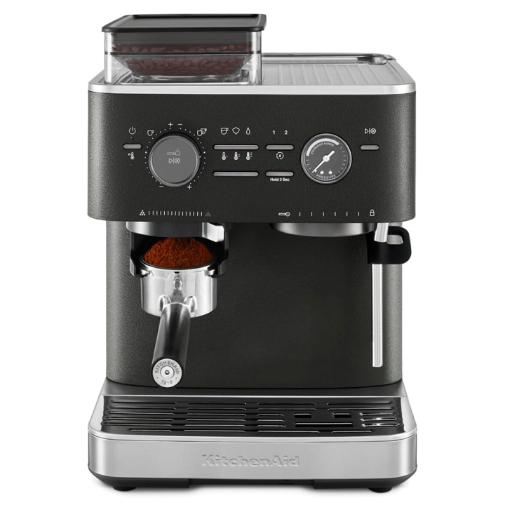 KitchenAid Semiautomatisk Espressomaskin inkl. Kvarn Cast Iron Black