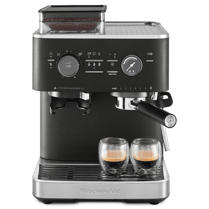 KitchenAid Semiautomatisk Espressomaskin inkl. Kvarn Cast Iron Black