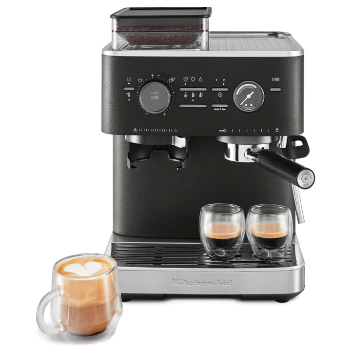 KitchenAid Semiautomatisk Espressomaskin inkl. Kvarn Cast Iron Black