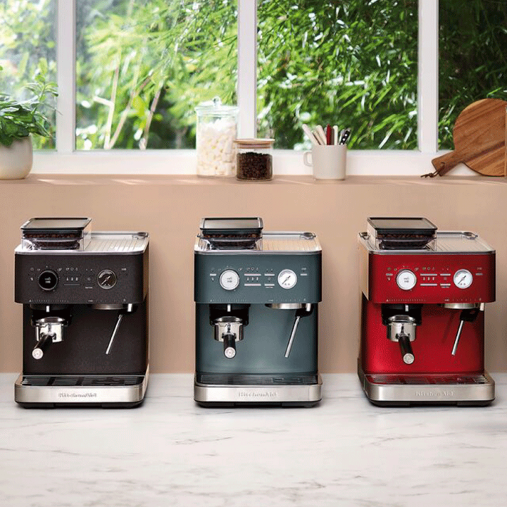 KitchenAid Semiautomatisk Espressomaskin inkl. Kvarn Cast Iron Black